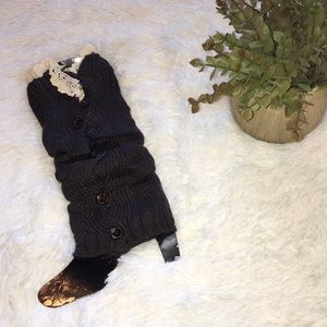 Dark Gray Leg Warmers